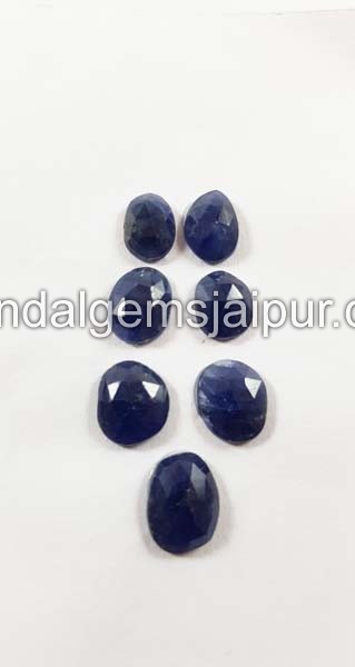 Blue Sapphire Rose Cut Slices